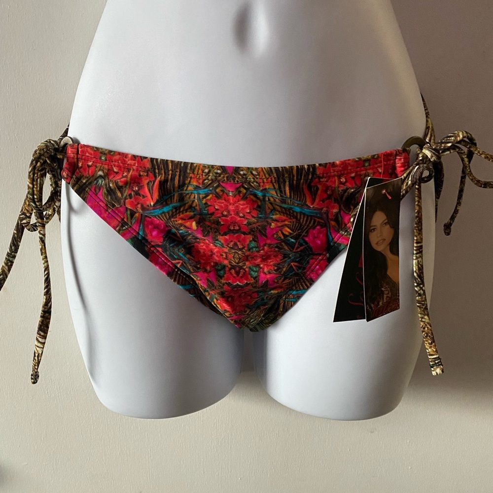 Sofia Vergara Bikini Bottom, S, Ring Tie, NWT